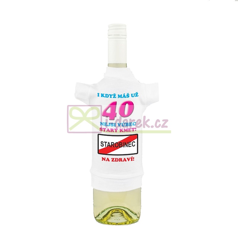 Tričko na lahev jubileum - výročí 40 let
