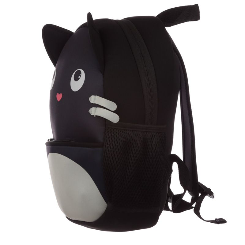 Batoh z neoprénu Feline Fine - Černá kočka