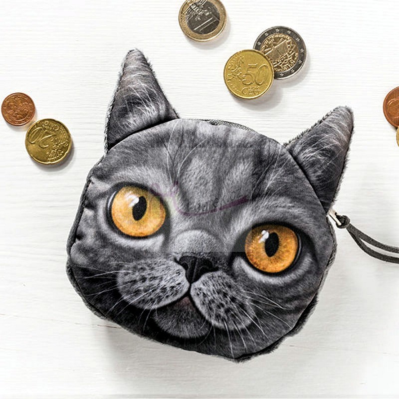 Originální peněženka taštička - Černá kočka