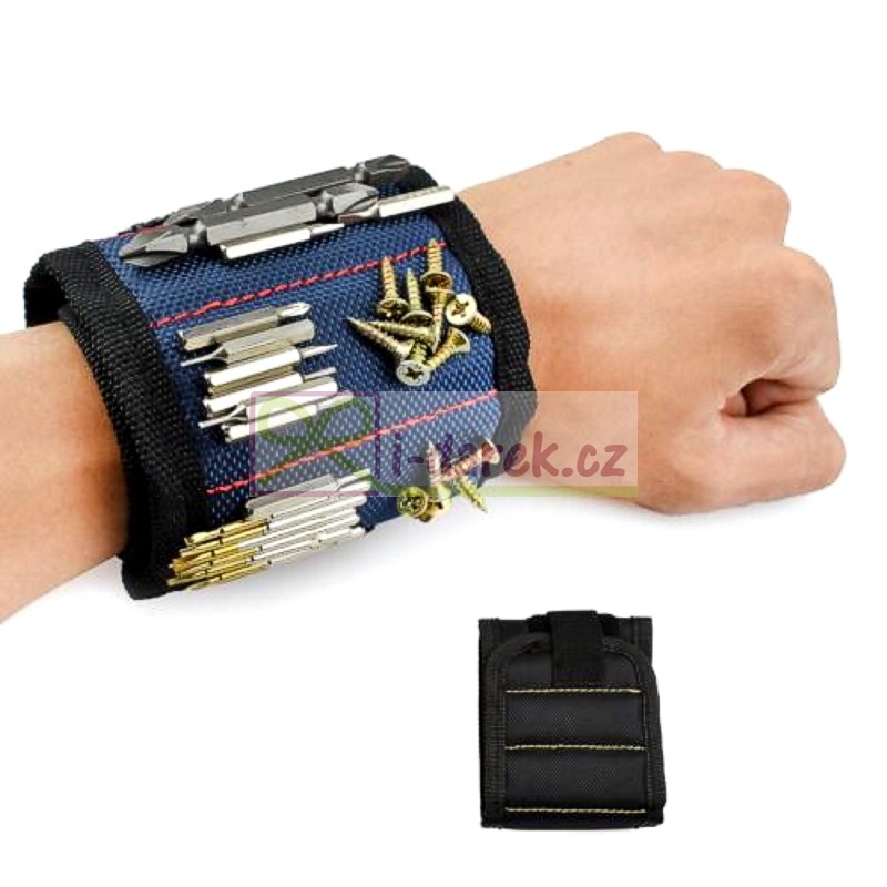 Magnetický náramek pro kutily 3 magnety
