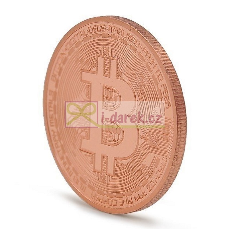 Bitcoin BTL mince 4cm - měděná
