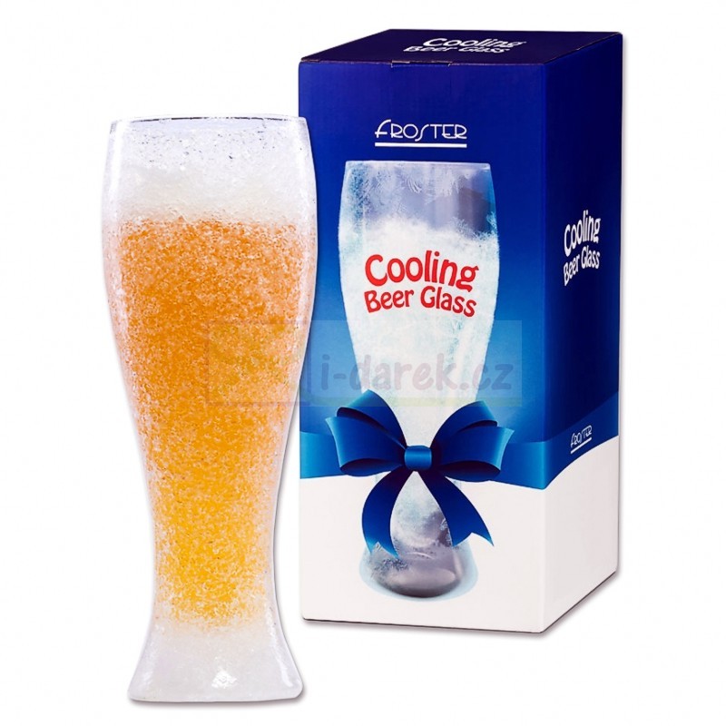 Velký chladící pohár na pivo 650ml - gelový