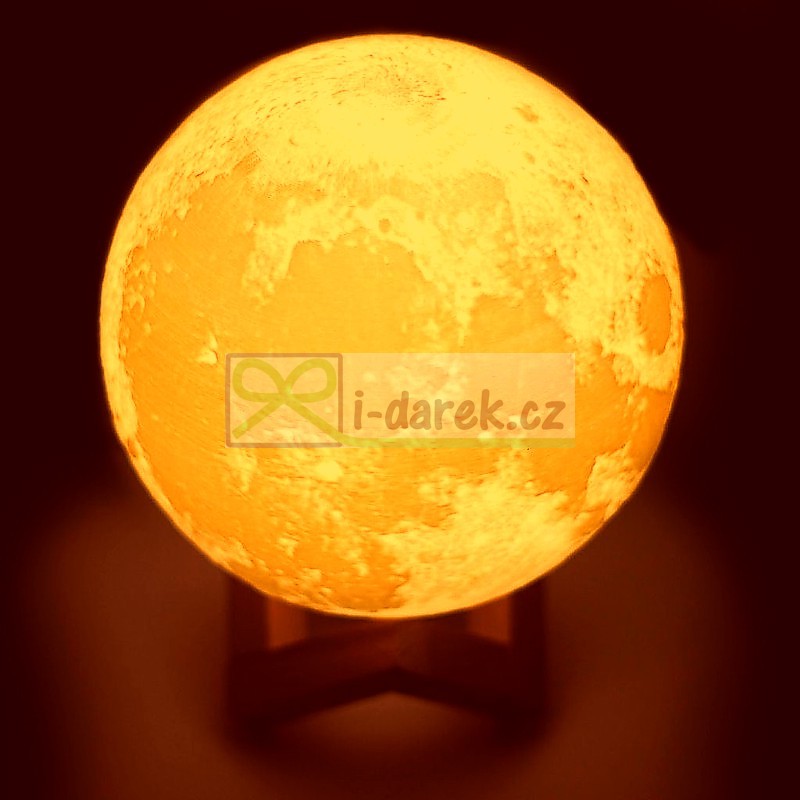Lampička LUNA 15cm - svítící Měsíc