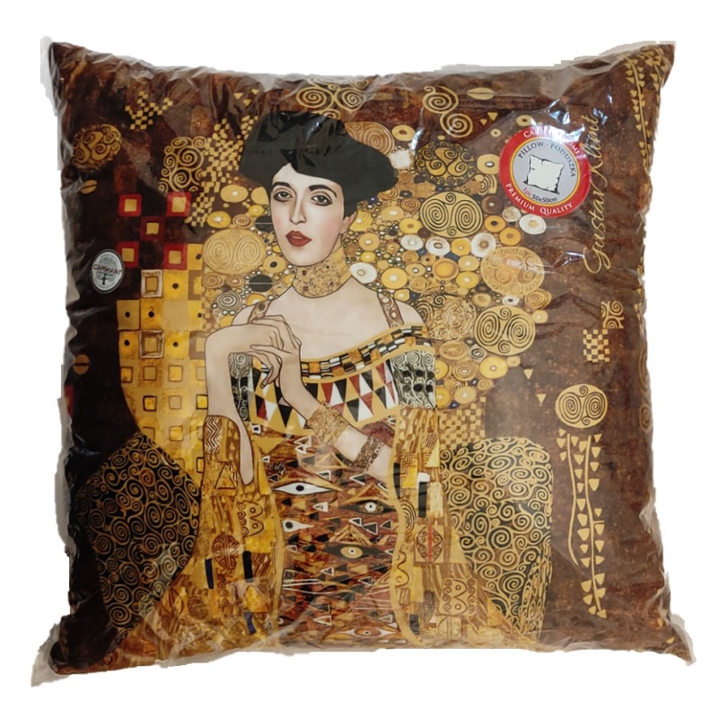 Art polštářek Gustav Klimt - Zlatá Adéla