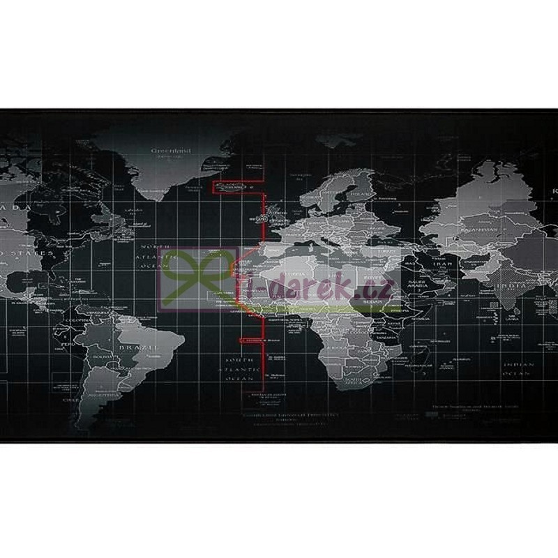 Podložka pod klávesnici a pod myš 30x88 - MAPA SVĚTA