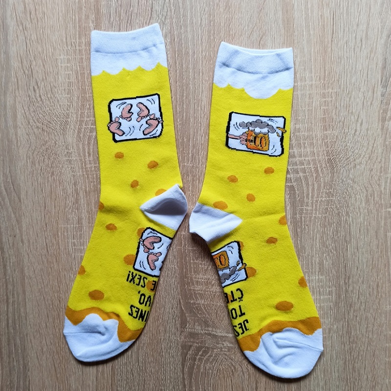 Veselé ponožky - Přines pivo, dáme sex vel. 39-42