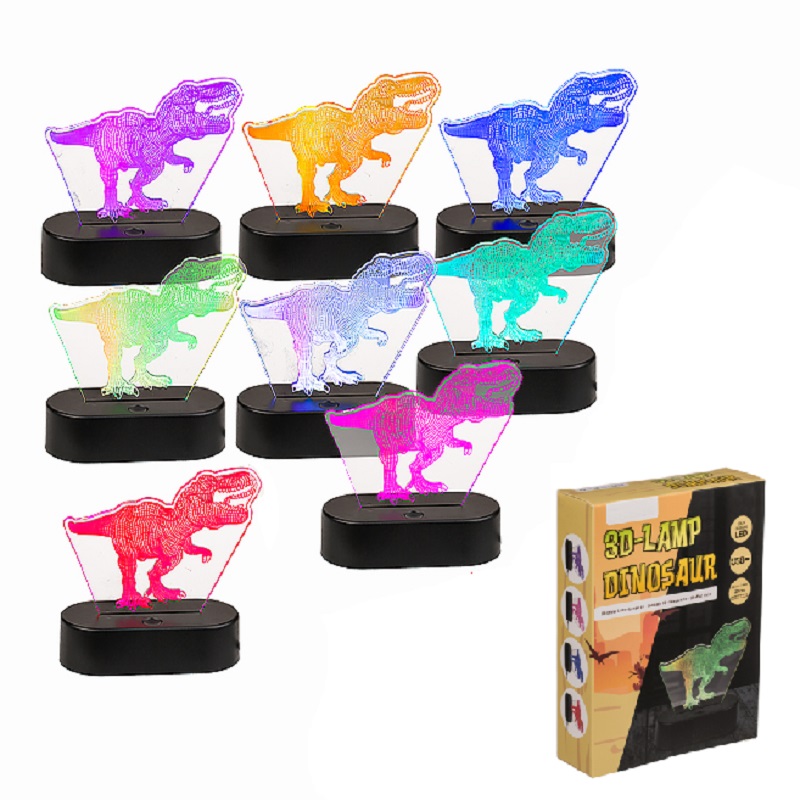 USB lampička s 3D iluzí - T-Rex Dinosaurus