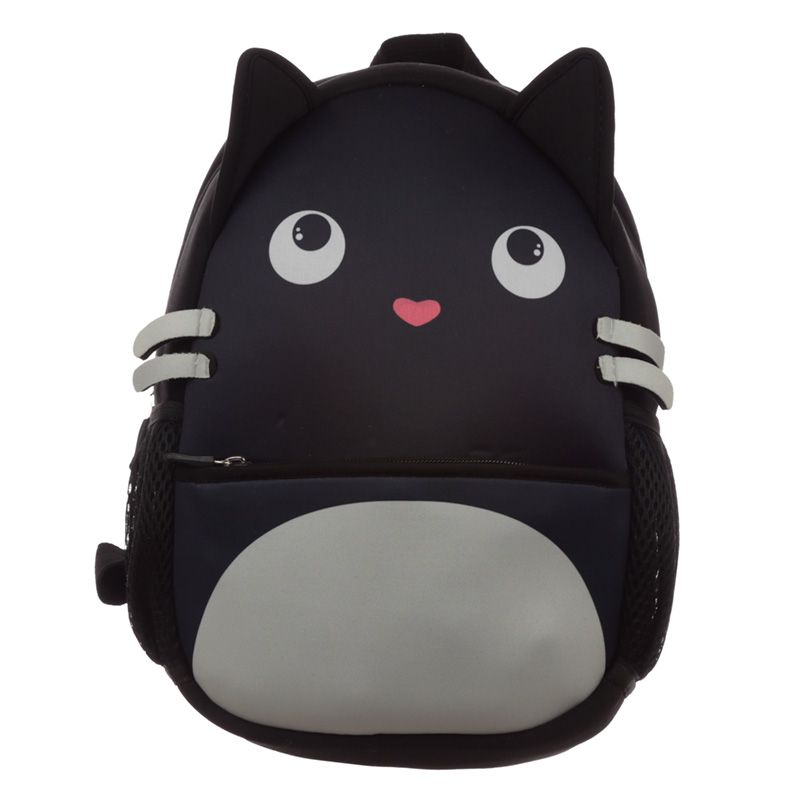 Batoh z neoprénu Feline Fine - Černá kočka