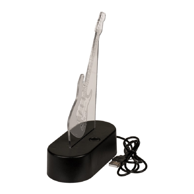 USB lampička s 3D iluzí - Elektrická kytara