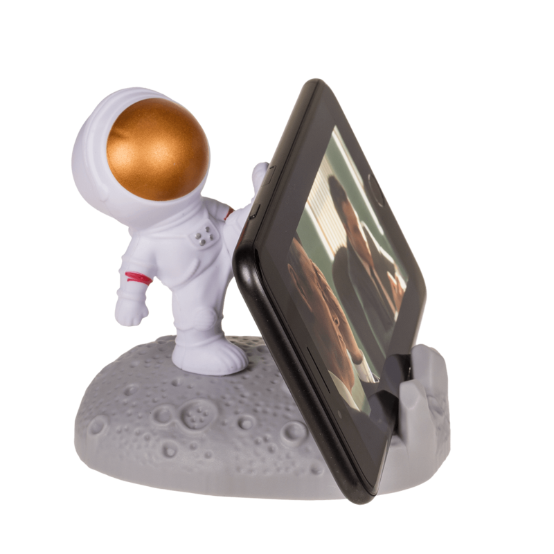 Vesmírný stojan na mobil ASTRONAUT – zlaté hledí