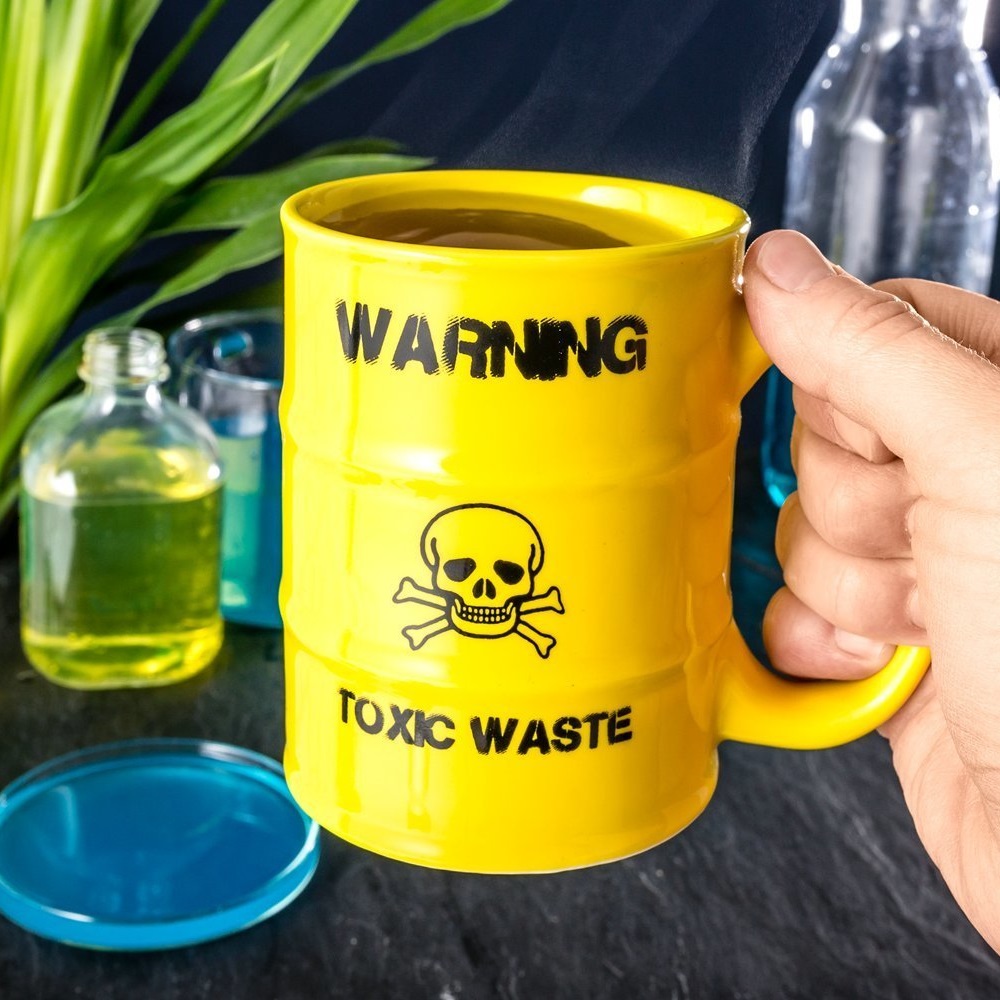 Originální hrnek toxický odpad - Warning toxic waste