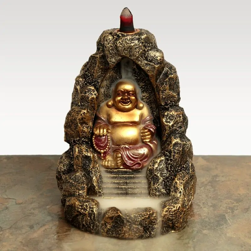 Buddhův vodopád s tekoucím dýmem – Veselý Buddha