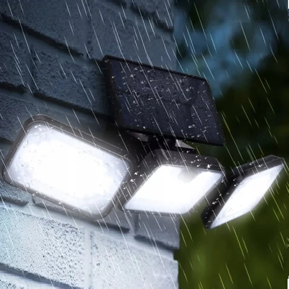 Solární výkonné venkovní osvětlení 180 LED lampa se senzorem pohybu - 24889