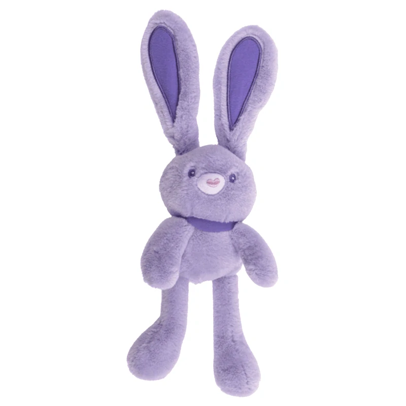 Fialový plyšový králíček Pop-Up 28 cm – vytahovací ouška a tlapky