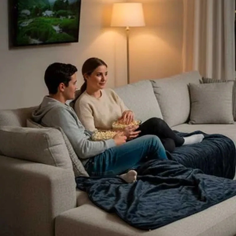 Velká vyhřívaná deka 180x130cm, 9 výkonů a automatické vypnutí 26202- černá