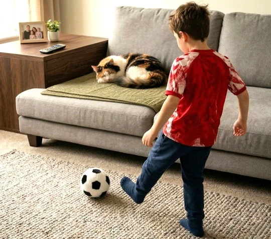 Plyšový fotbalový míč 15 cm – bezpečné hraní doma
