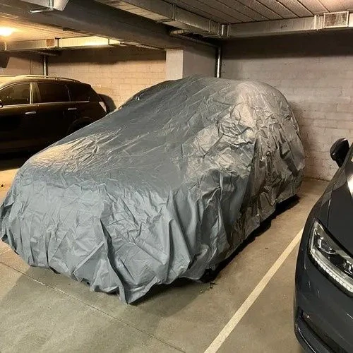 Autoplachta na střední a velká auta Xtrobb – 572 × 180 × 120 cm, šedá