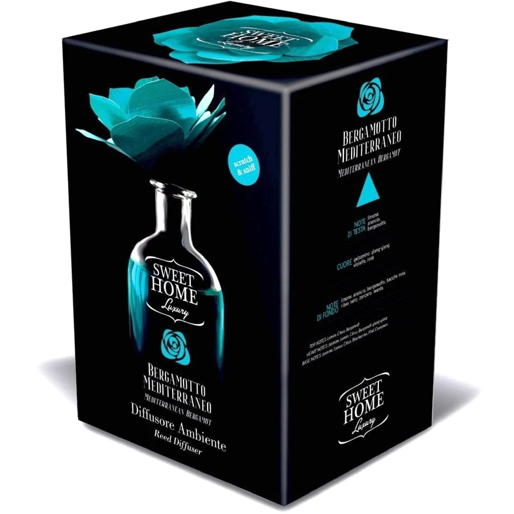 Aroma difuzér s květinou Sweet Home - Středomořský Bergamot 250 ml