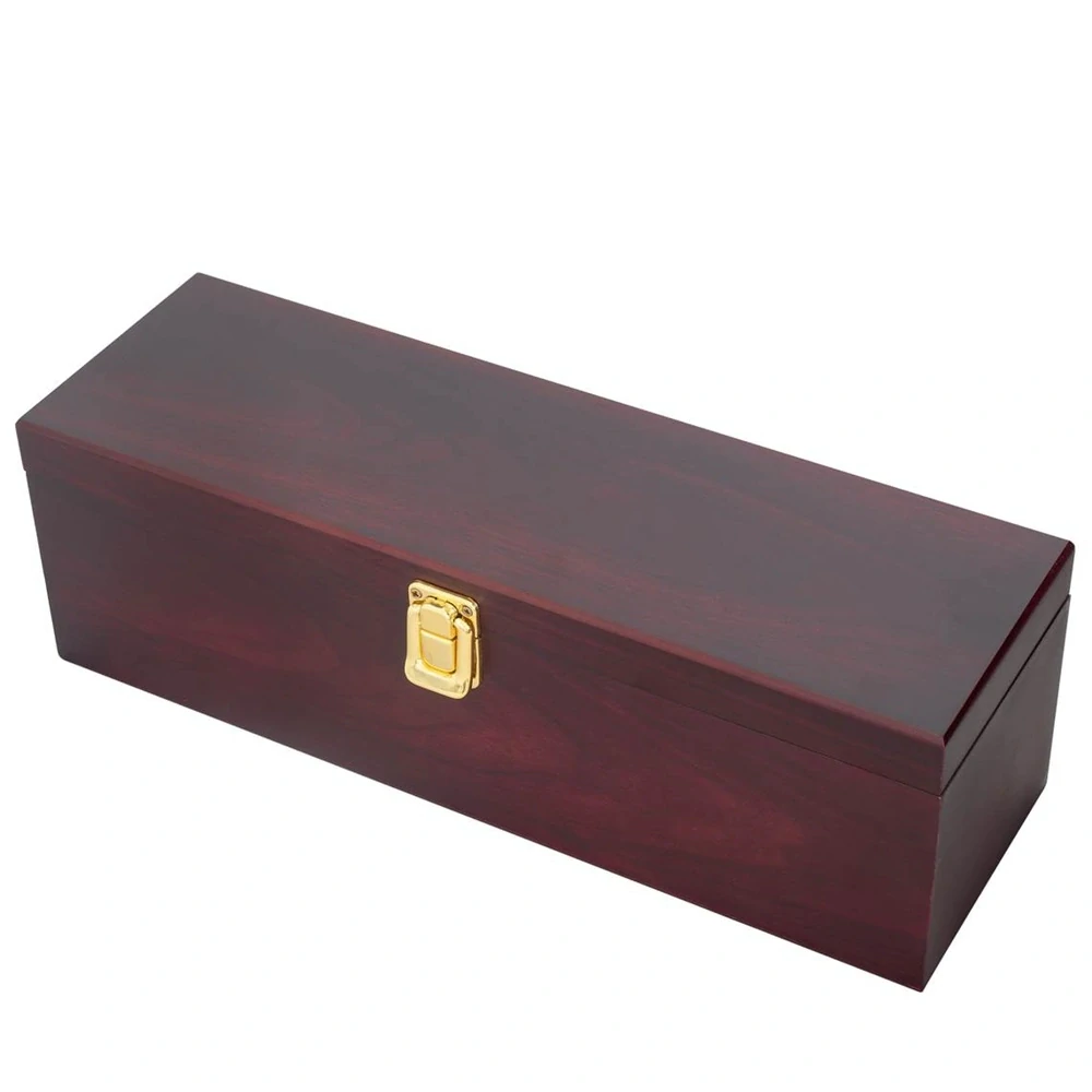 Elegantní dřevěný obal na víno- 4 nástroje v setu k vínu