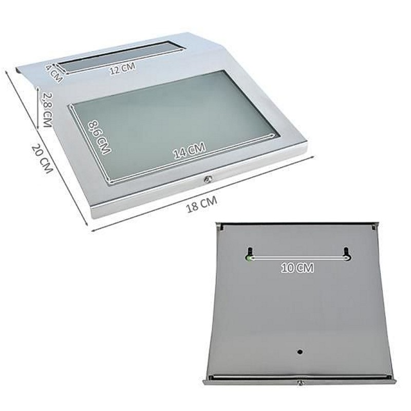Solární 2 LED podsvícení domovního čísla