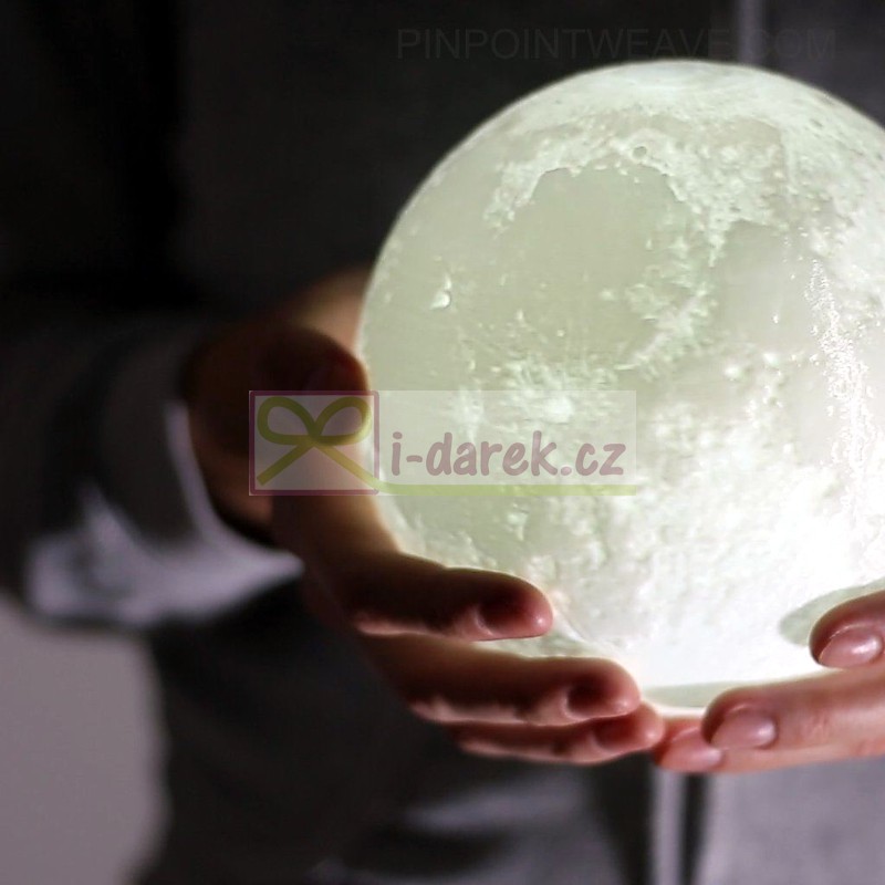 Lampička LUNA 15cm - svítící Měsíc