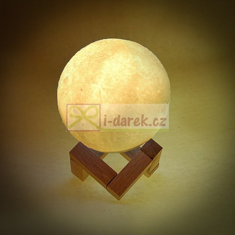 Lampička LUNA 10cm - svítící Měsíc