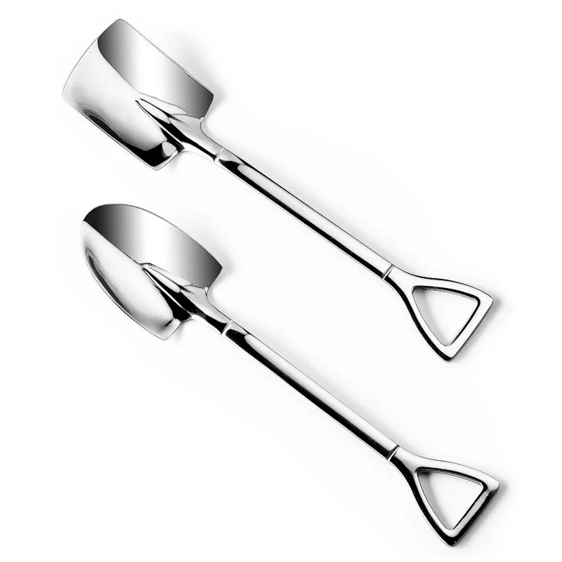 Nerezové lžičky pro zahradníky 2ks v krabičce - Rýč ostrý a tupý