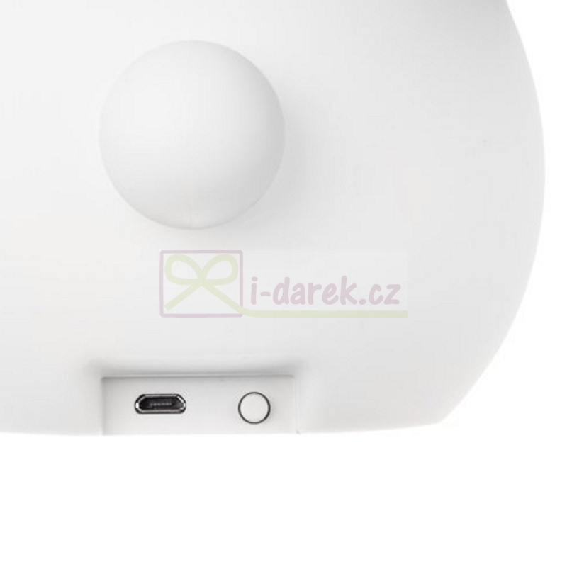 Dětská dobíjecí RGB lampička s ovladačem 18cm - BÍLÝ KRÁLÍČEK