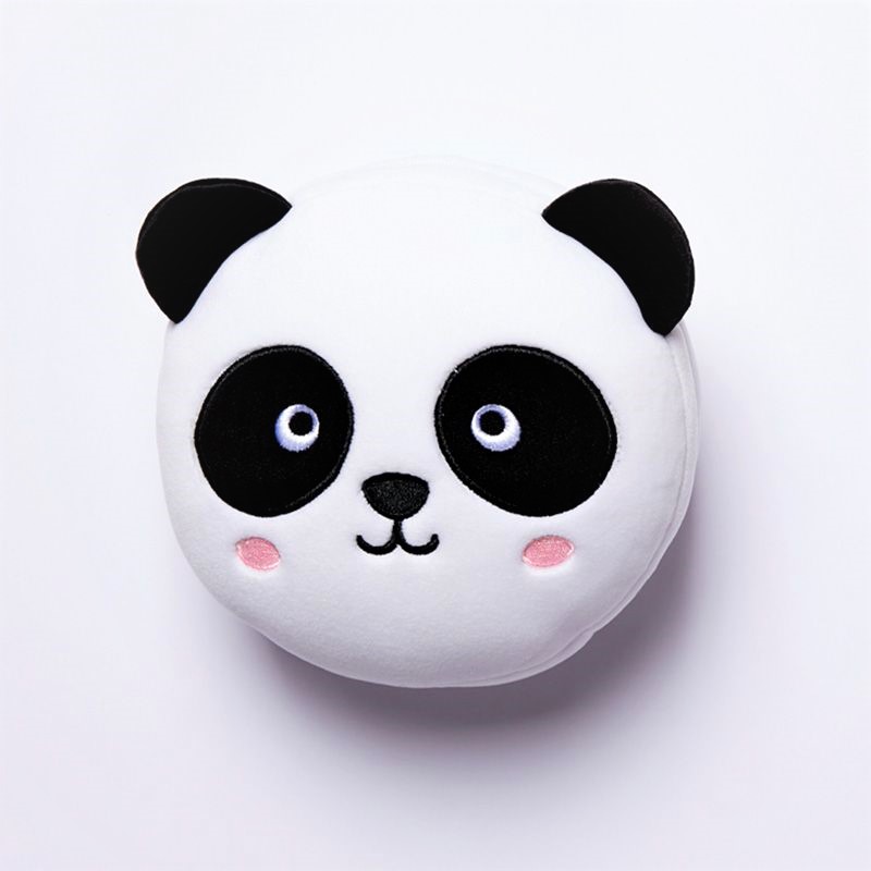 Dětský plyšový cestovní polštářek s maskou na oči – Panda