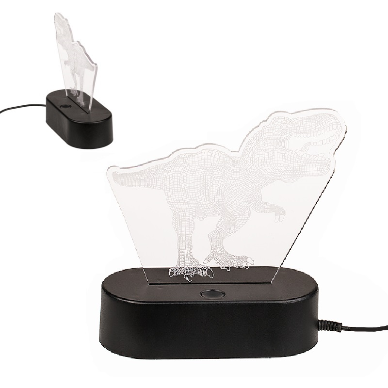 USB lampička s 3D iluzí - T-Rex Dinosaurus
