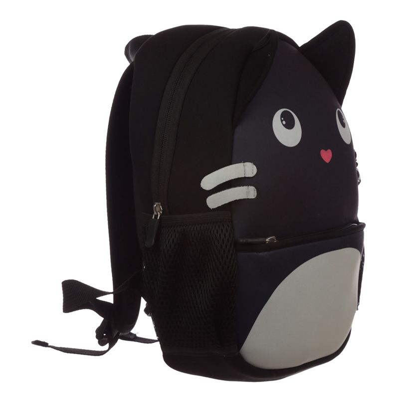 Batoh z neoprénu Feline Fine - Černá kočka
