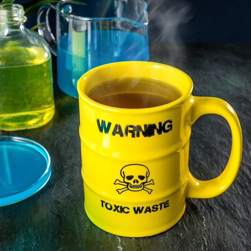 Originální hrnek toxický odpad - Warning toxic waste