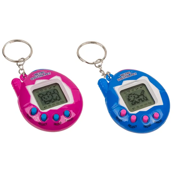 Přívěšek na klíče - Mini retro hra zvířátko Tamagotchi