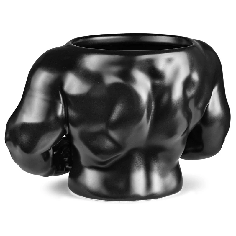 Svalnatý keramický hrnek pro siláky - Muscle Mug