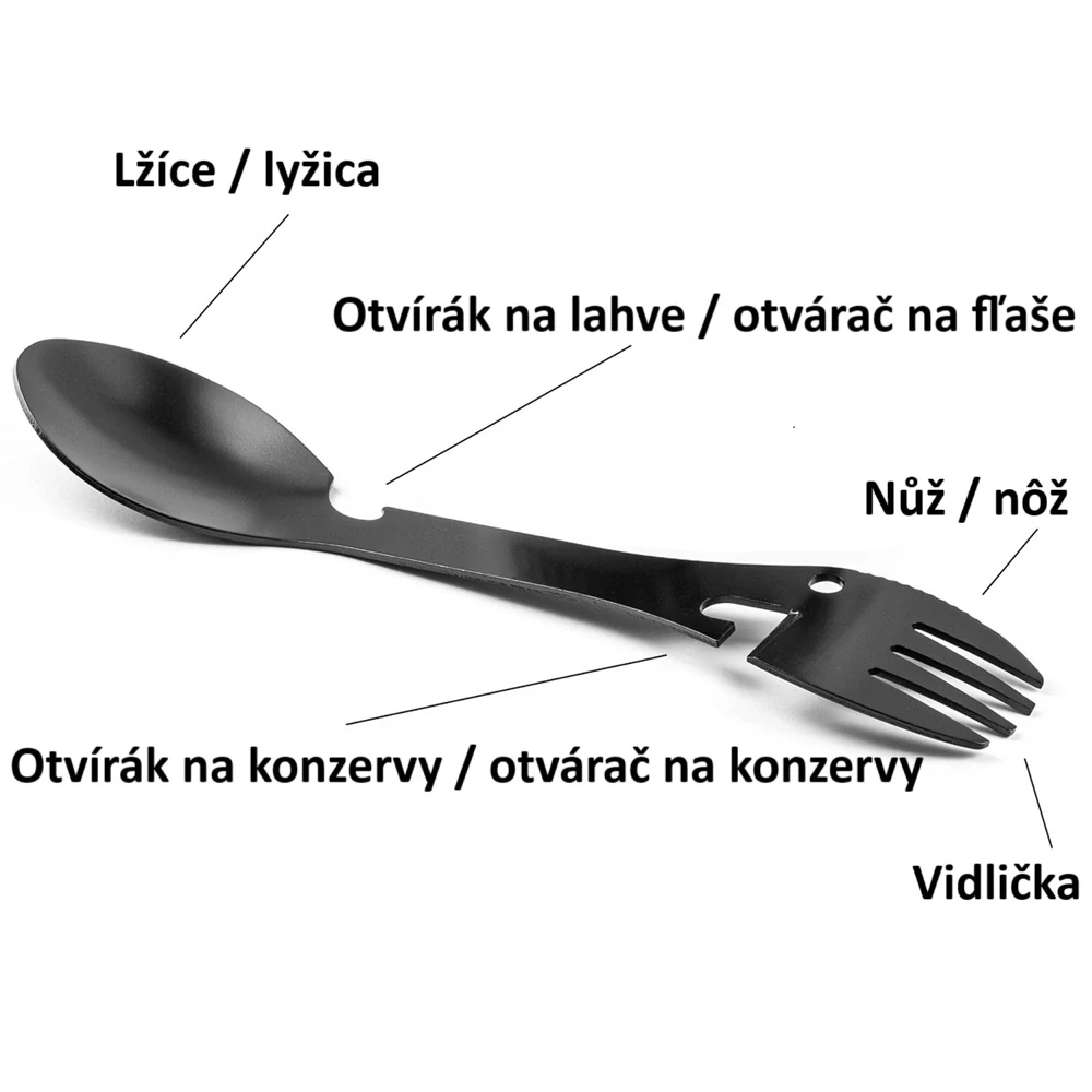Originální sada pro rybáře – smaltovaný hrnek, multifunkční nástroj a klíčenka