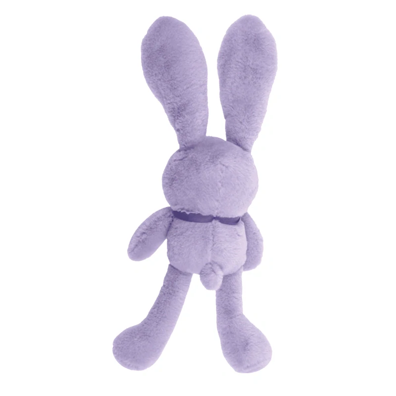 Fialový plyšový králíček Pop-Up 28 cm – vytahovací ouška a tlapky