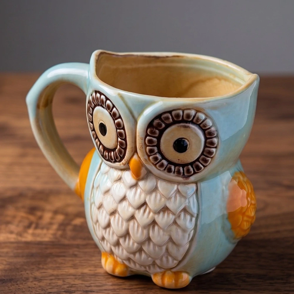 Hrnek Moudrá sova – originální porcelánový hrnek 340 ml