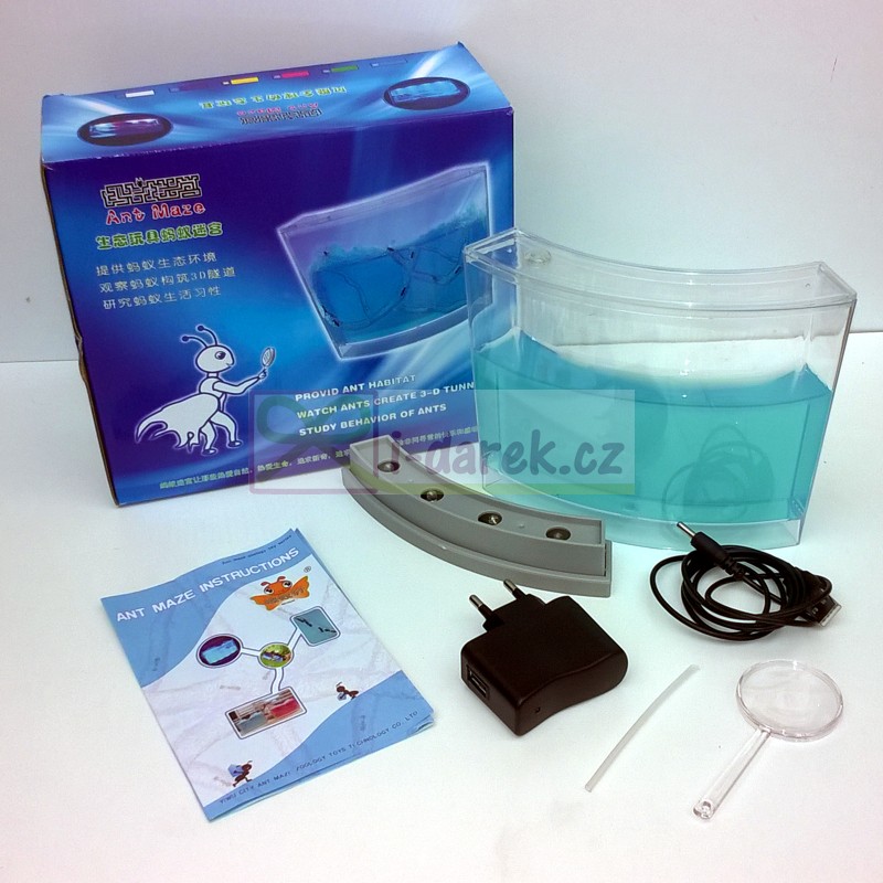 Mravenčí akvárium s LED podsvícením - antquarium