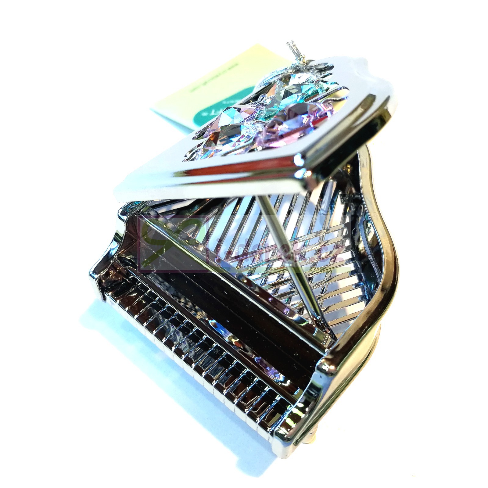 PIANO KLAVÍR Crystocraft - stříbrné