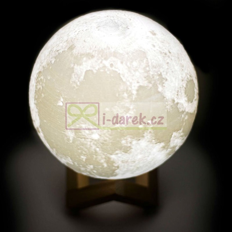 Lampička LUNA 15cm - svítící Měsíc