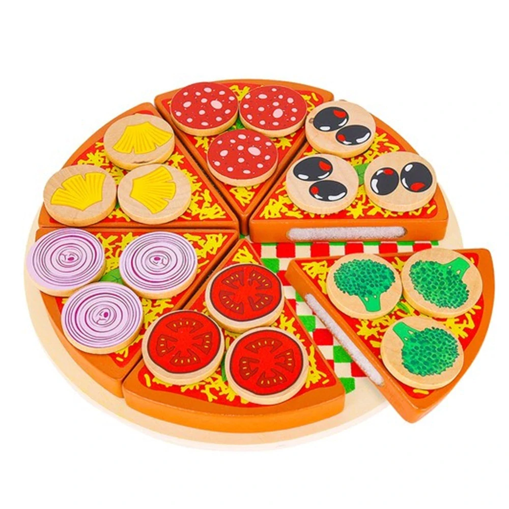 Dřevěná pizza 27 dílů – 22471