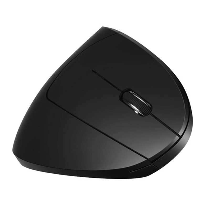 Ergonomická vertikální bezdrátová 2,4 GHz myš – černá