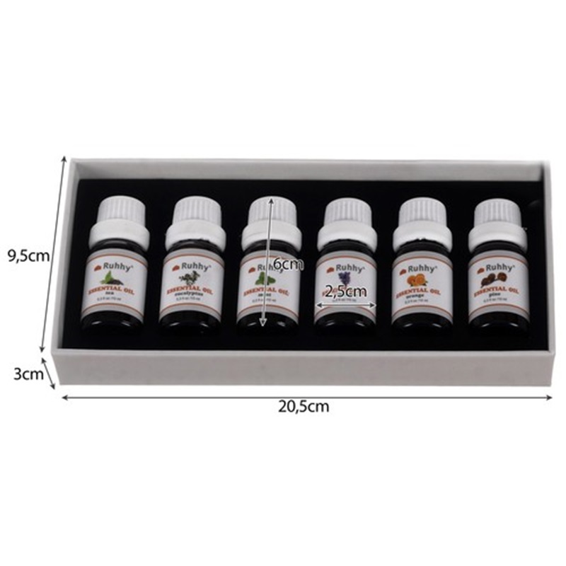 Sada esenciálních olejů 6×10 ml 21939 – základní vůně pro relaxaci