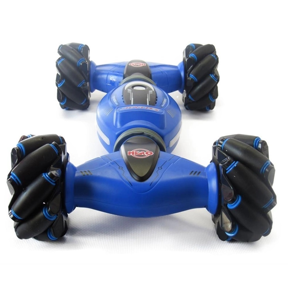 Velké RC auto 360° ovládané pohybem ruky nebo ovladačem – modré