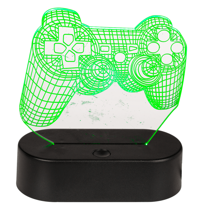 USB lampička s 3D iluzí pro hráče - Gamepad (Game Controller)