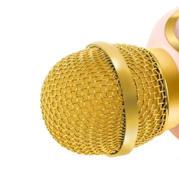 Bezdrátový karaoke mikrofon pro děti s reproduktorem – růžový, Bluetooth
