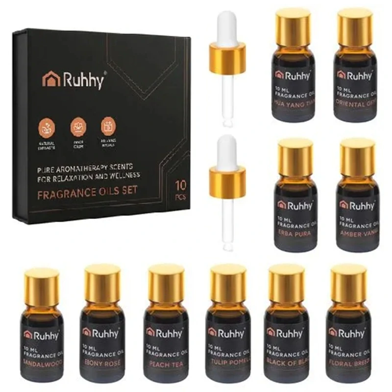 Vonné oleje do difuzéru sada 10 × 10 ml 27222 – elegantní magnetická krabička