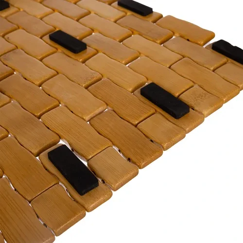 Bambusová koupelnová předložka 80 × 50 cm 26048 – protiskluzová spodní strana, voděodolná