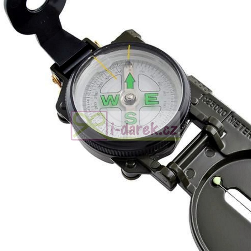 Skládací turistická buzola s poutkem