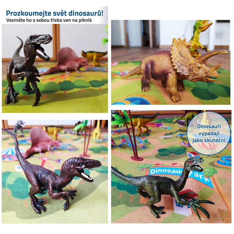Dinosauří svět s hrací podložkou a figurkami